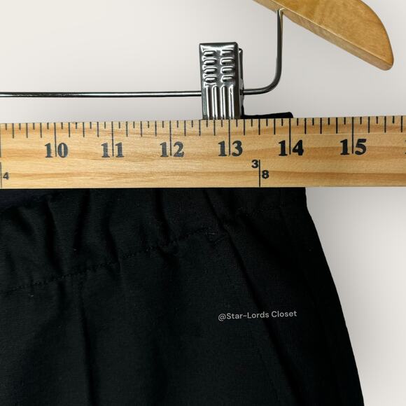 Everlane The Dream Pants | Medium | Black Knit Pintuck Tapered Leg Minimalist - Picture 8 of 13